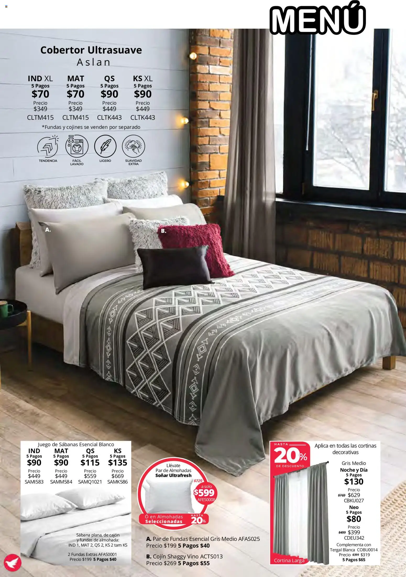 Vista previa las ofertas de la tienda Colchas Concord - Colchas Concord catálogo Colección Cobertor Calor de Hogar desde el 15/10/2026 