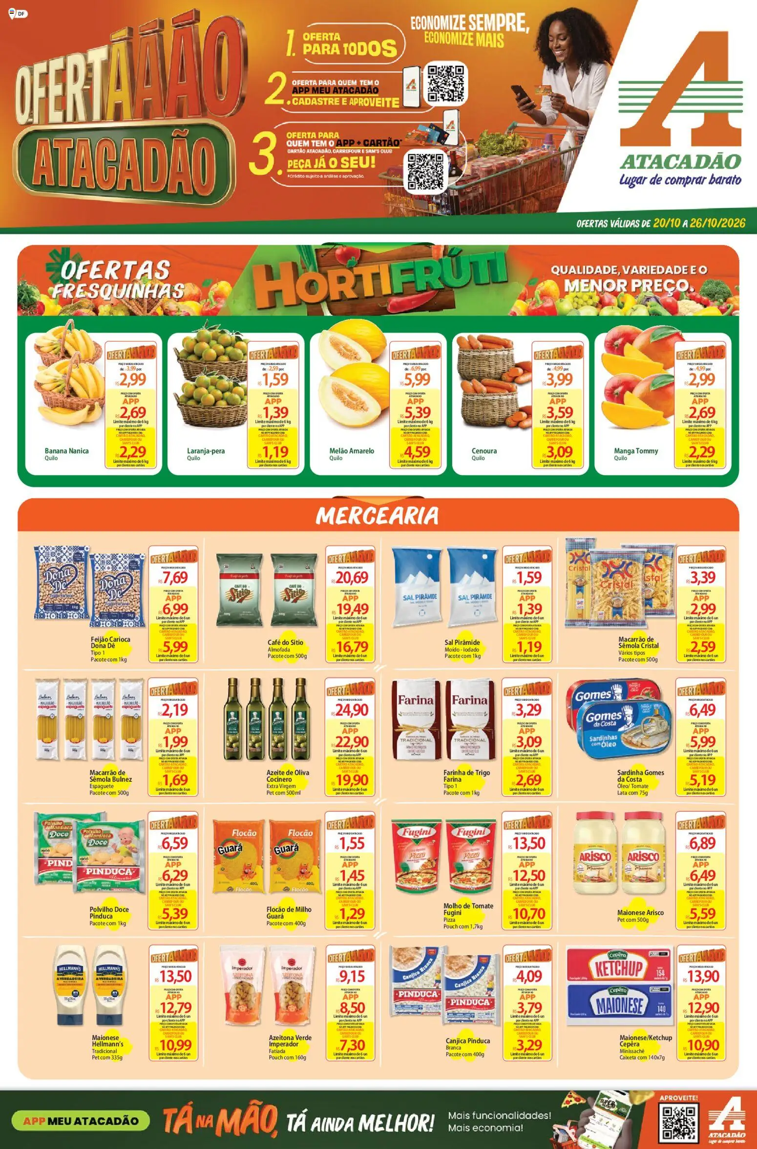 Pré-Visualização do folheto "Atacadão ofertas - DF" da loja Atacadão válido a partir de 20/10/2026