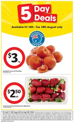 Preview of catalogue IGA 5 Day Deals QLD from shop Coles valid 14/08/2026