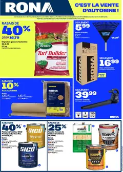Preview of leaflet Rona circulaire from shop Rona is valid from Oct 01, 2026