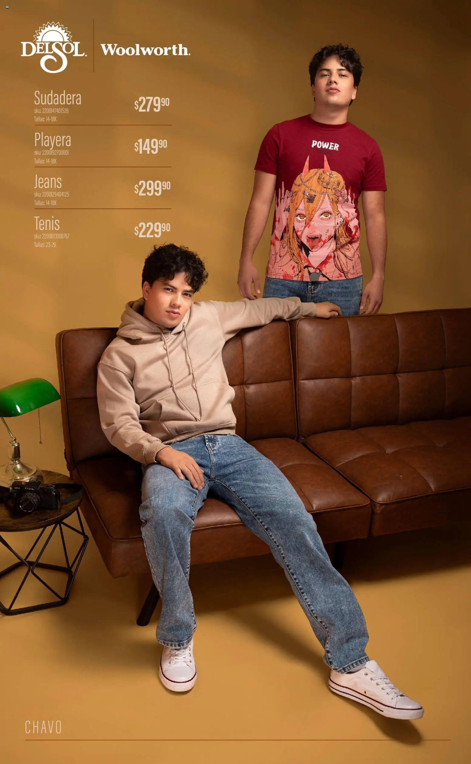 Vista previa las ofertas de la tienda Del Sol y Woolworth - Del Sol y Woolworth catálogo Luce el Otoño desde el 01/10/2026 - Tenis, Playera, Sudadera