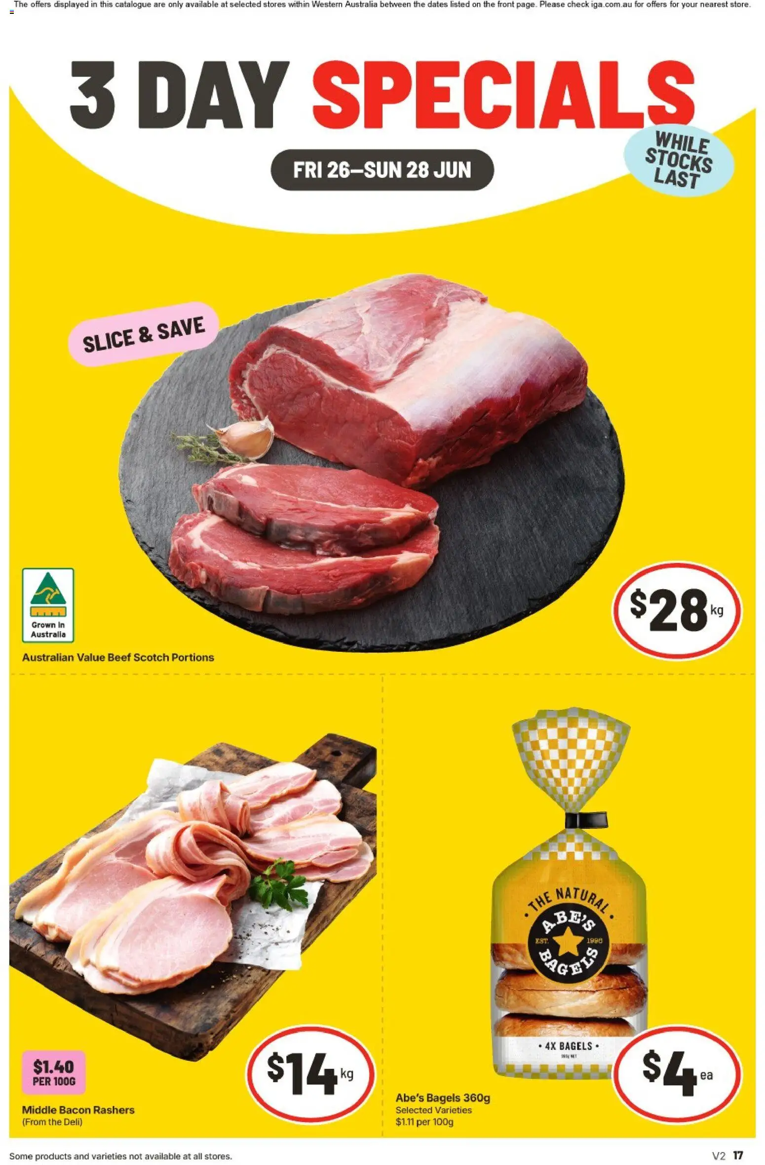 Preview of catalogue IGA -3 Day Specials - NT/WA from shop IGA valid 26/06/2026