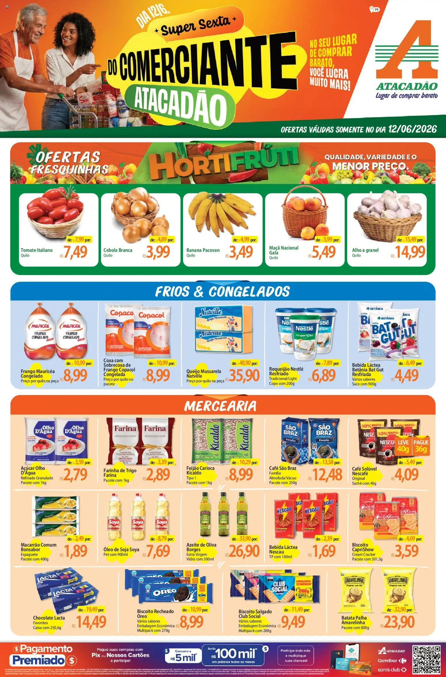 Pré-Visualização do folheto "Atacadão ofertas - PE" da loja Atacadão válido a partir de 12/06/2026