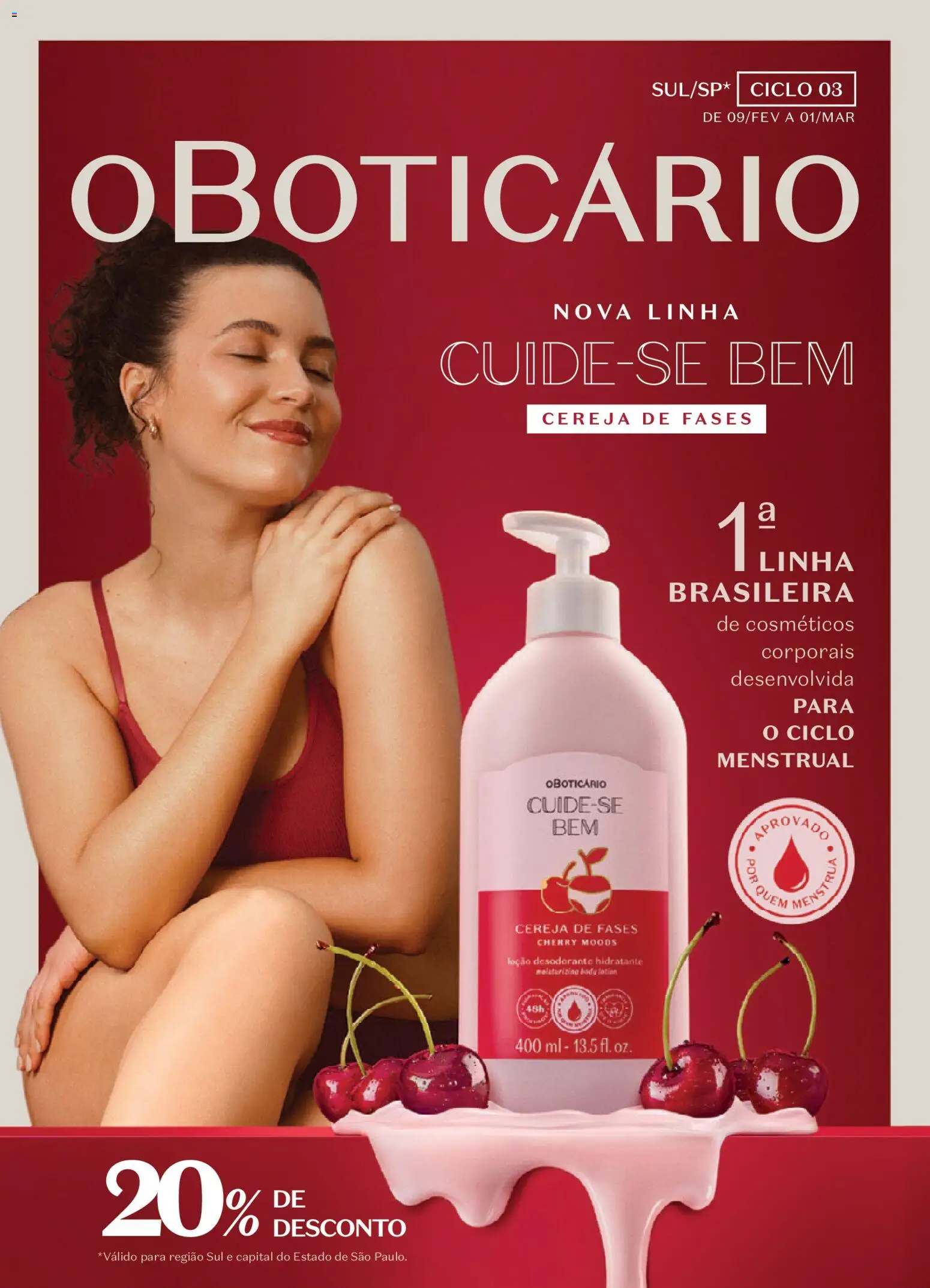 Pré-Visualização do folheto "Ciclo 03/2026" da loja O Boticário válido a partir de 09/02/2026
