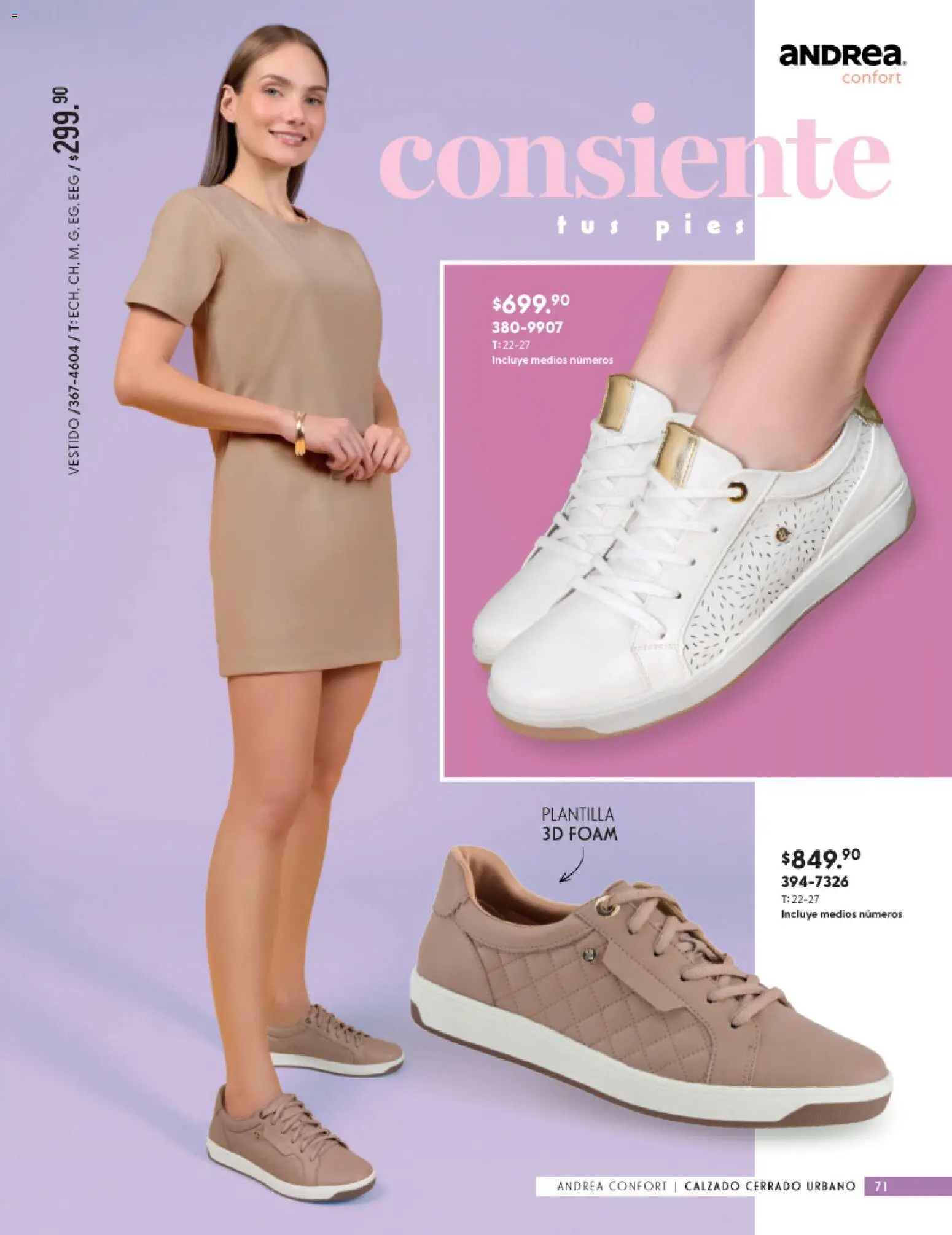 Vista previa las ofertas de la tienda Andrea - Andrea catálogo Calzado Confort desde el 24/05/2026 - Vestido
