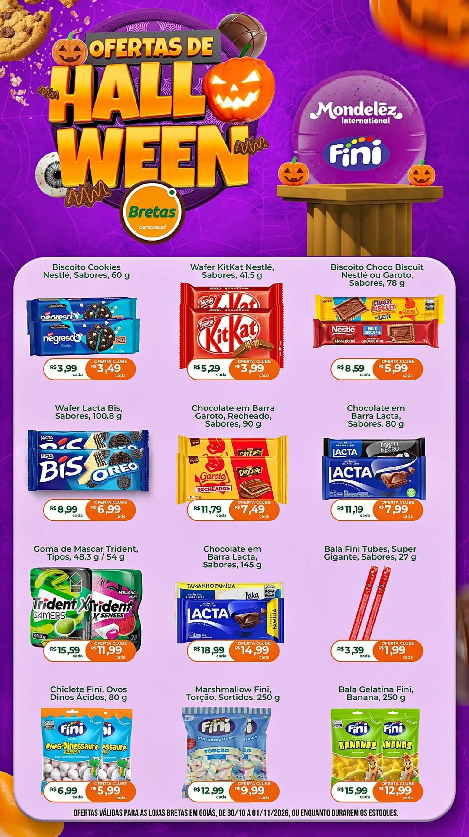 Pré-Visualização do folheto "Bretas ofertas Halloween" da loja Bretas válido a partir de 30/10/2026