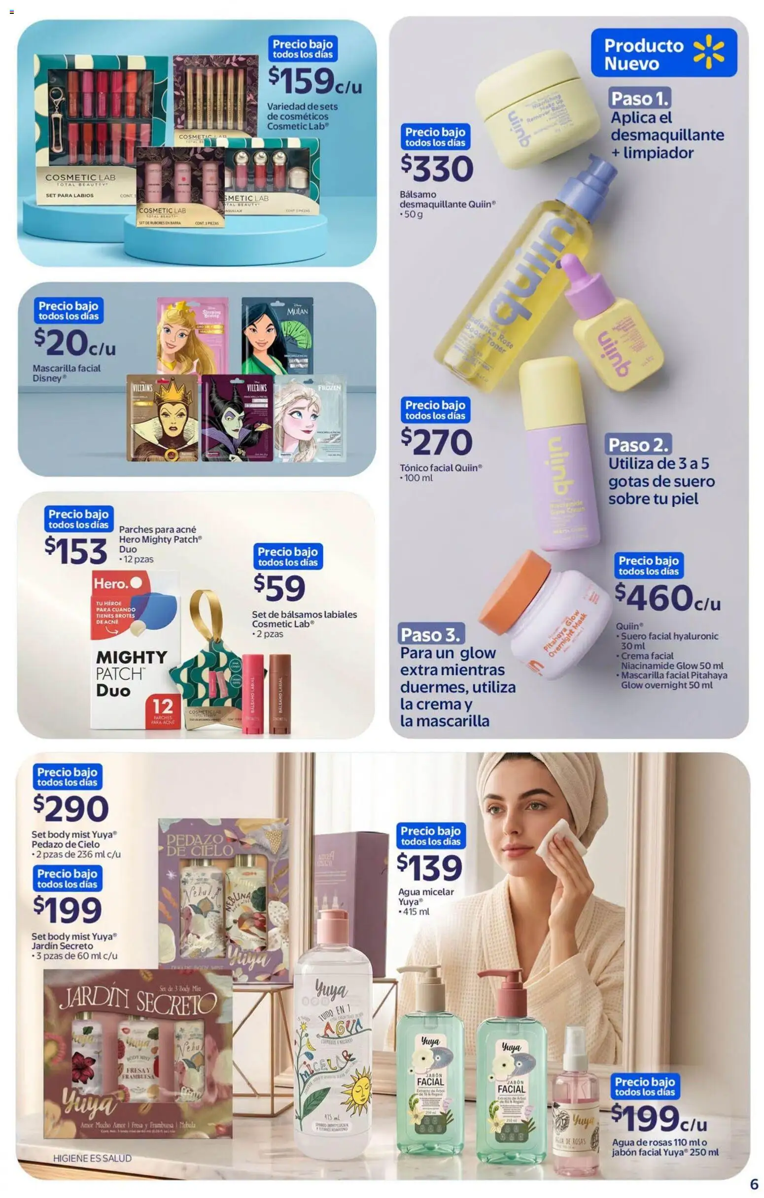 Vista previa las ofertas de la tienda Walmart - Walmart folleto Tu rutina K-Beauty a precios bajos. desde el 18/09/2026 - Agua, Crema, Agua micelar, Desmaquillante, Toner, Bálsamo, Crema facial, Bálsamo labial