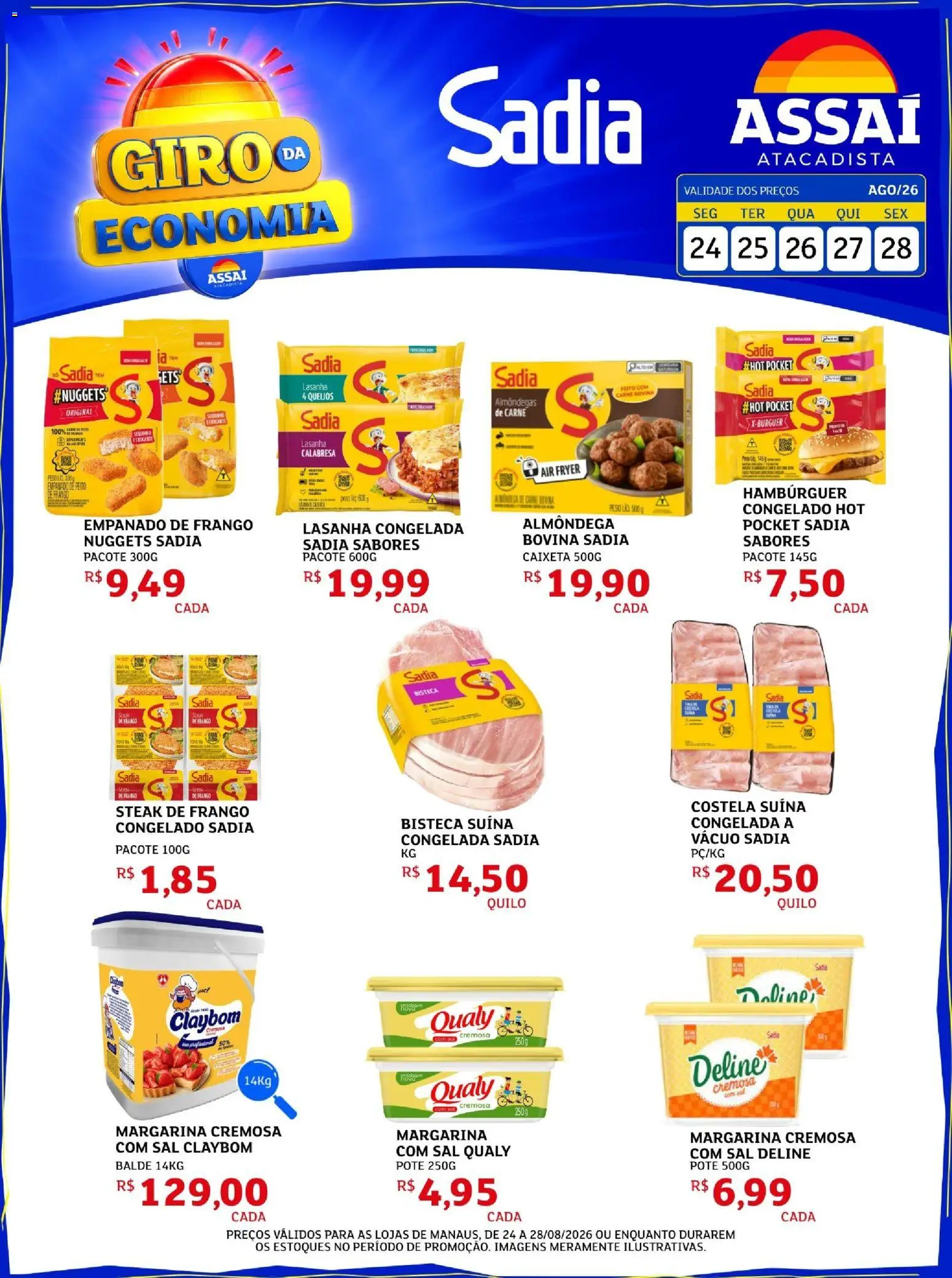 Pré-Visualização do folheto "Assaí Atacadista ofertas - AM" da loja Assaí Atacadista válido a partir de 24/08/2026