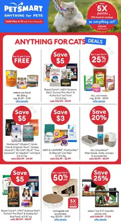 Un aperçu du dépliant Petsmart weekly flyer / circulaire du magasin Petsmart est valide à partir 4 mai 2026