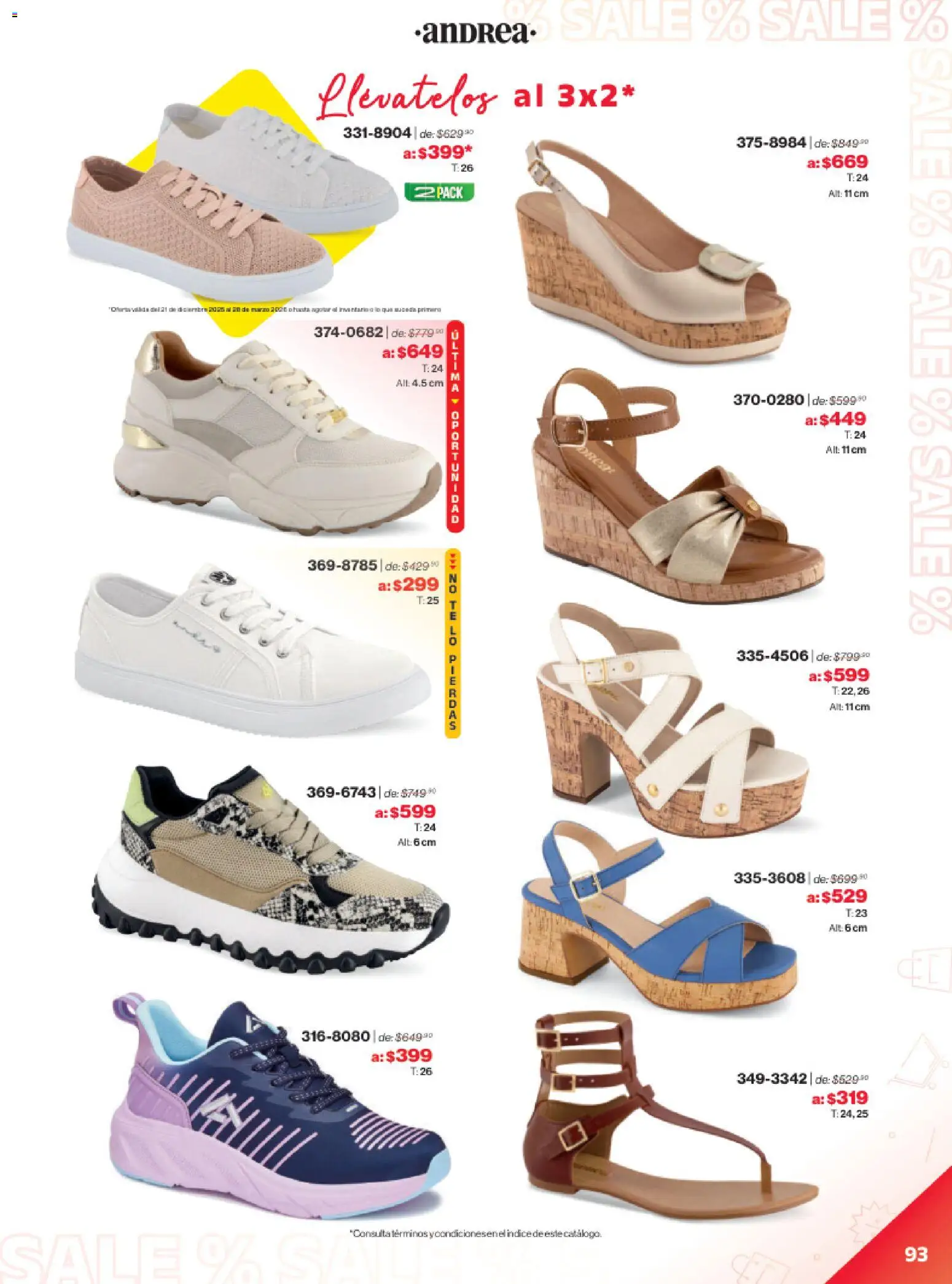 Vista previa las ofertas de la tienda Andrea - Catálogo Outlet desde el 21/12/2025 