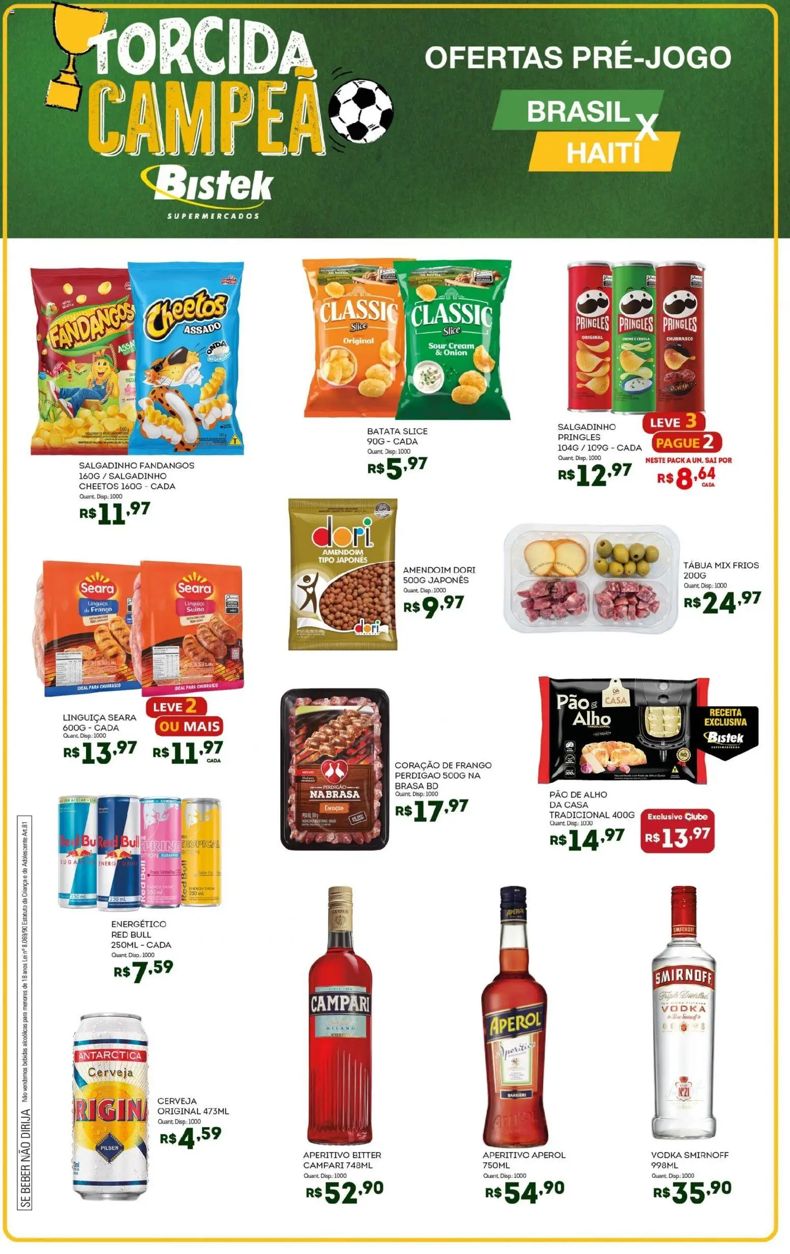 Pré-Visualização do folheto "Bistek Supermercados ofertas Torcida Campeã" da loja Bistek Supermercados válido a partir de 18/06/2026