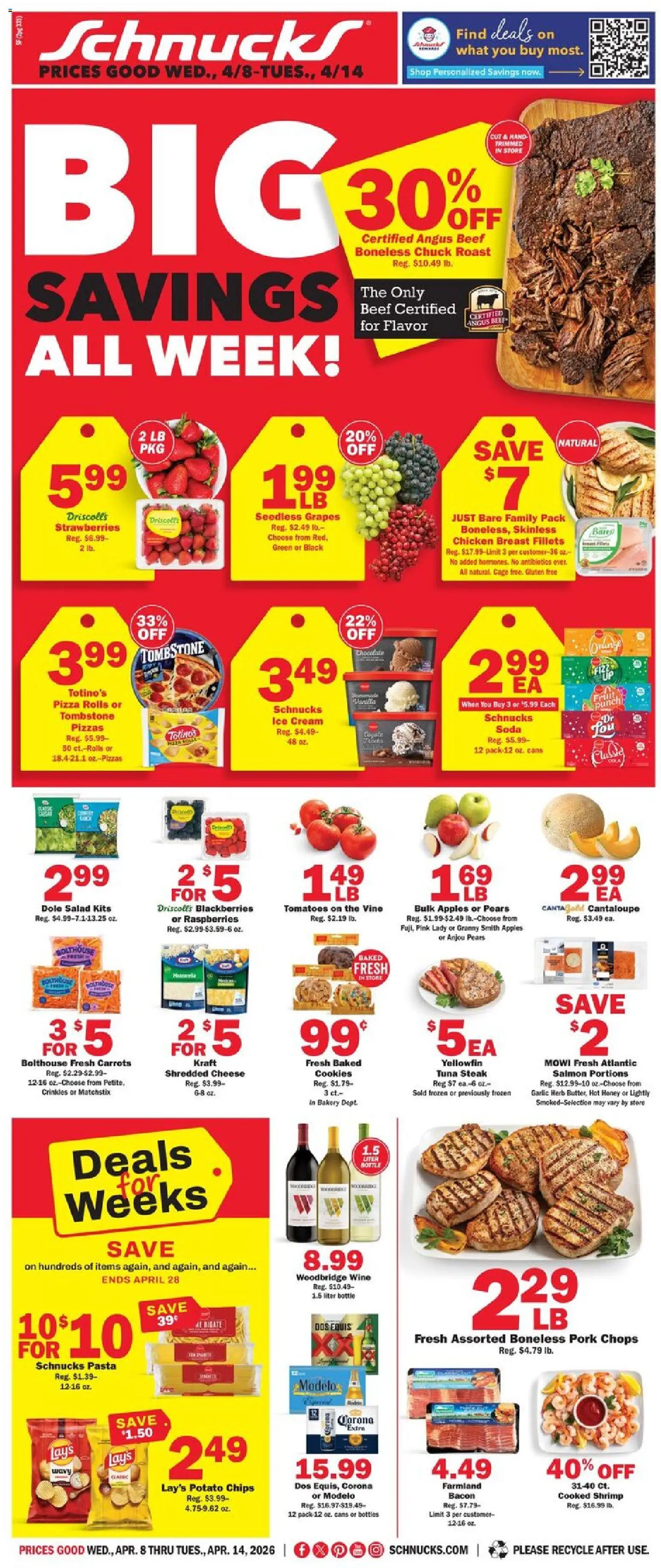 Ad Preview of Schnucks Schnucks Ad from 04/08/2026