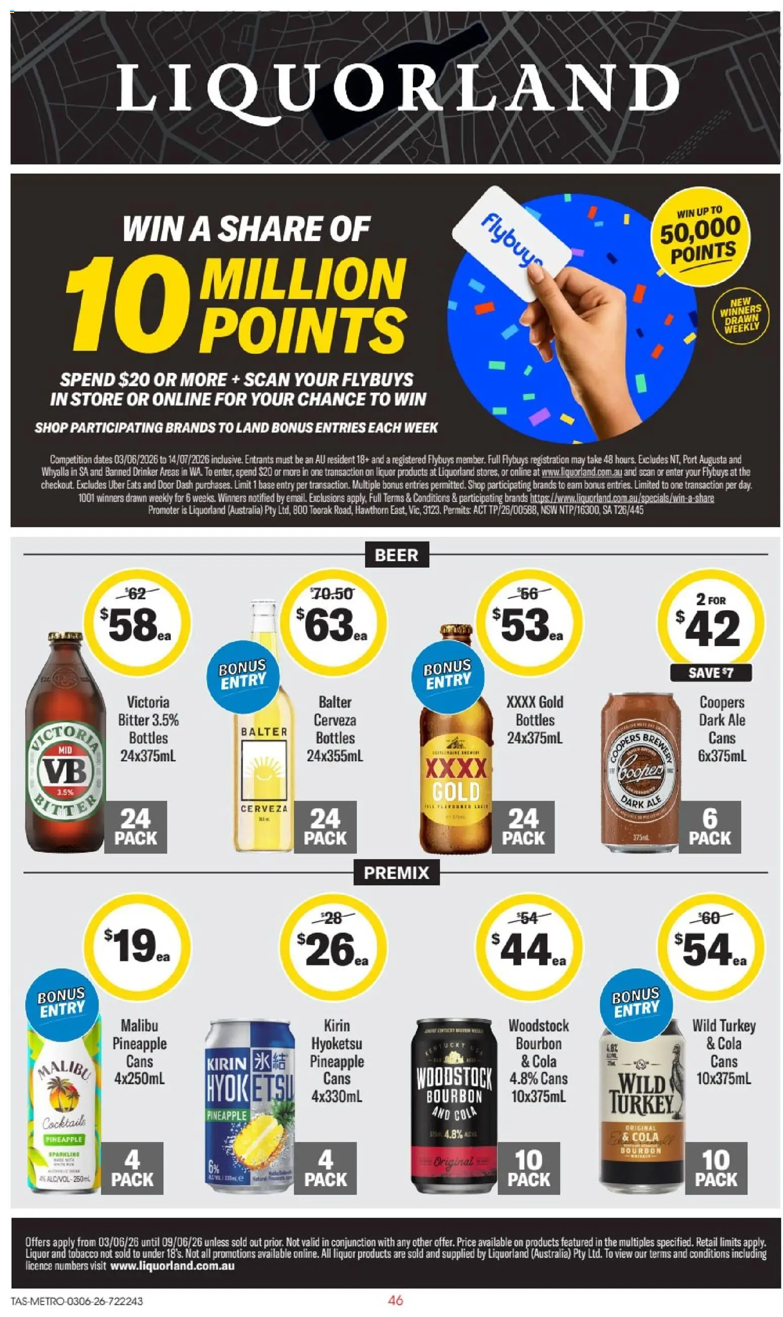 Preview of catalogue Liquorland catalogue TAS from shop Liquorland valid 03/06/2026