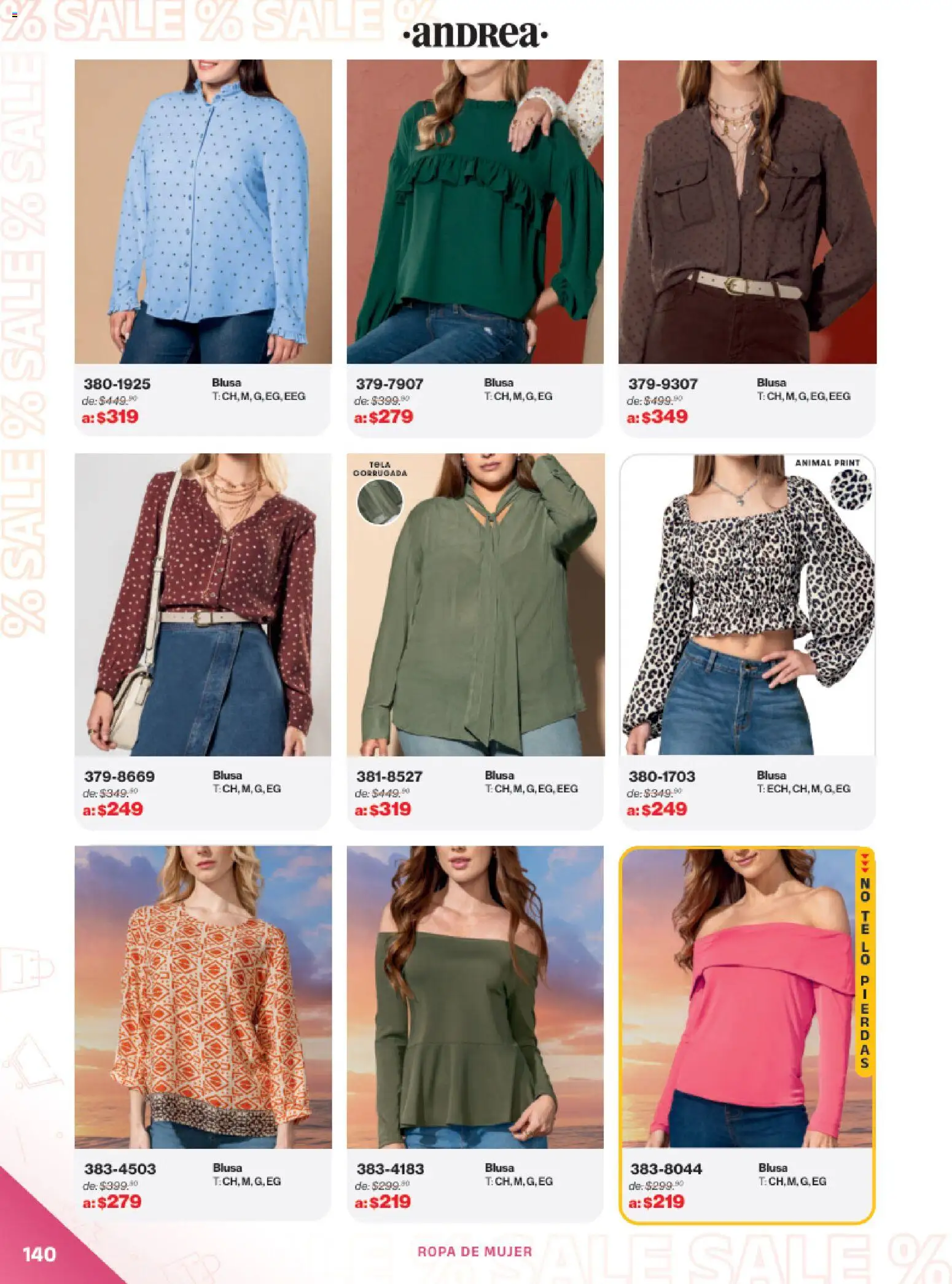 Vista previa las ofertas de la tienda Andrea - Catálogo Outlet desde el 21/12/2025 - Ropa, Blusa