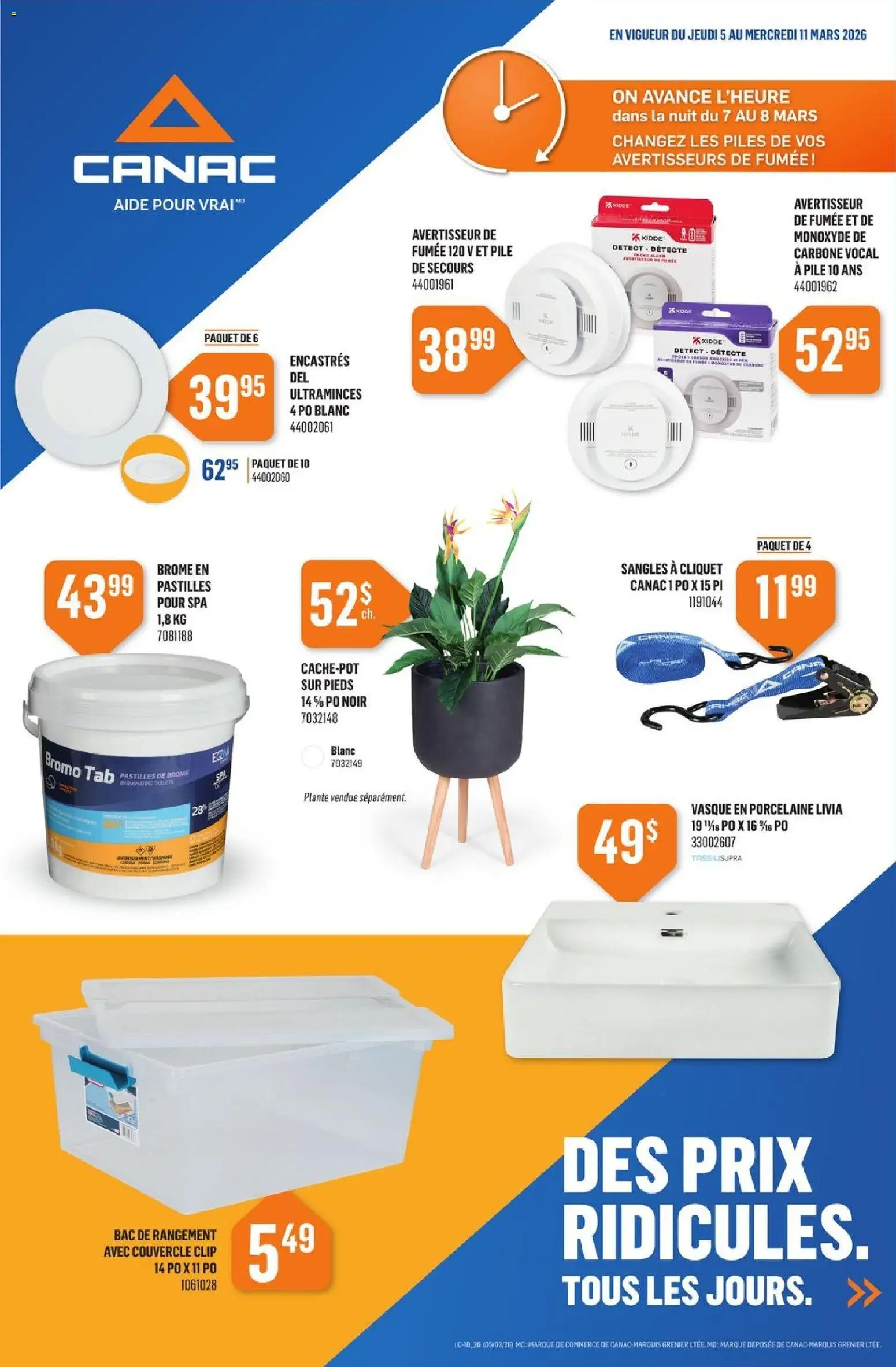 Preview of leaflet Canac circulaire from shop Canac is valid from Mar 05, 2026