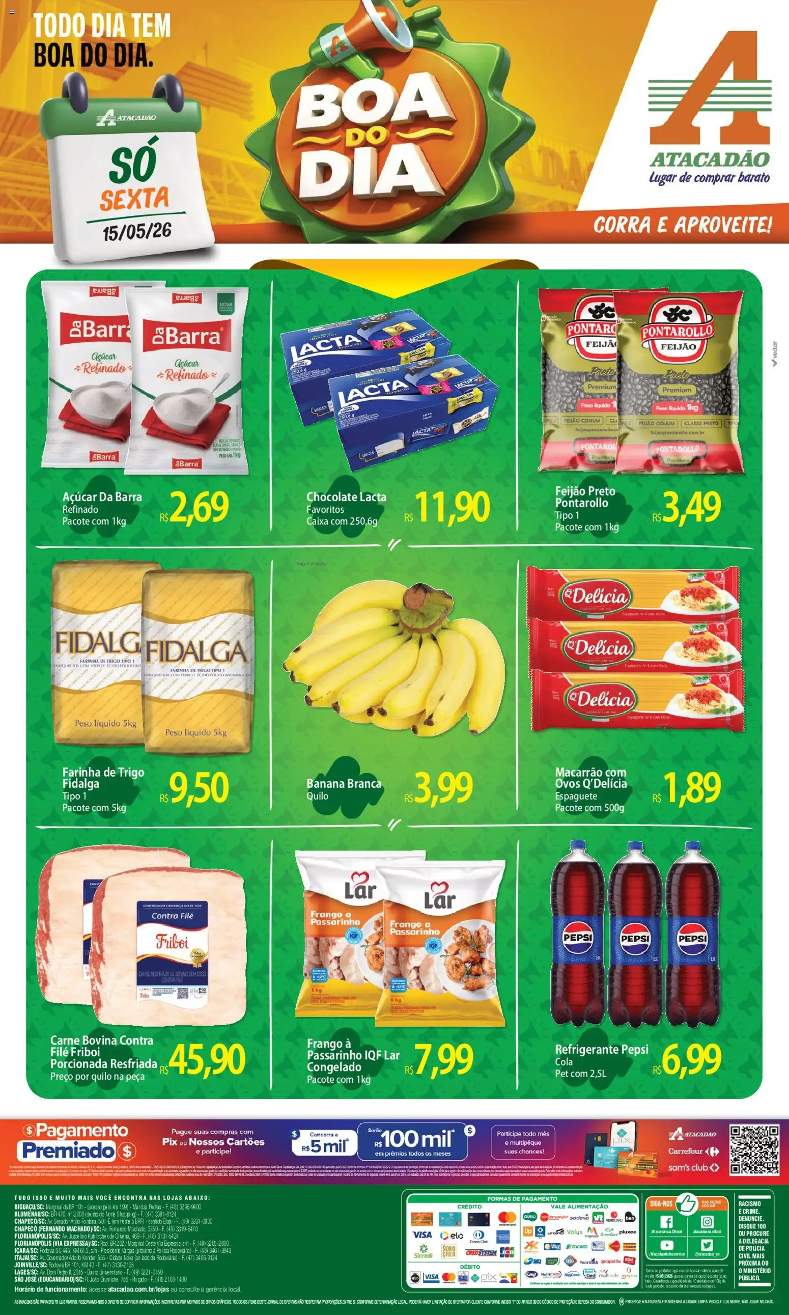 Pré-Visualização do folheto "Atacadão ofertas - SC" da loja Atacadão válido a partir de 15/05/2026