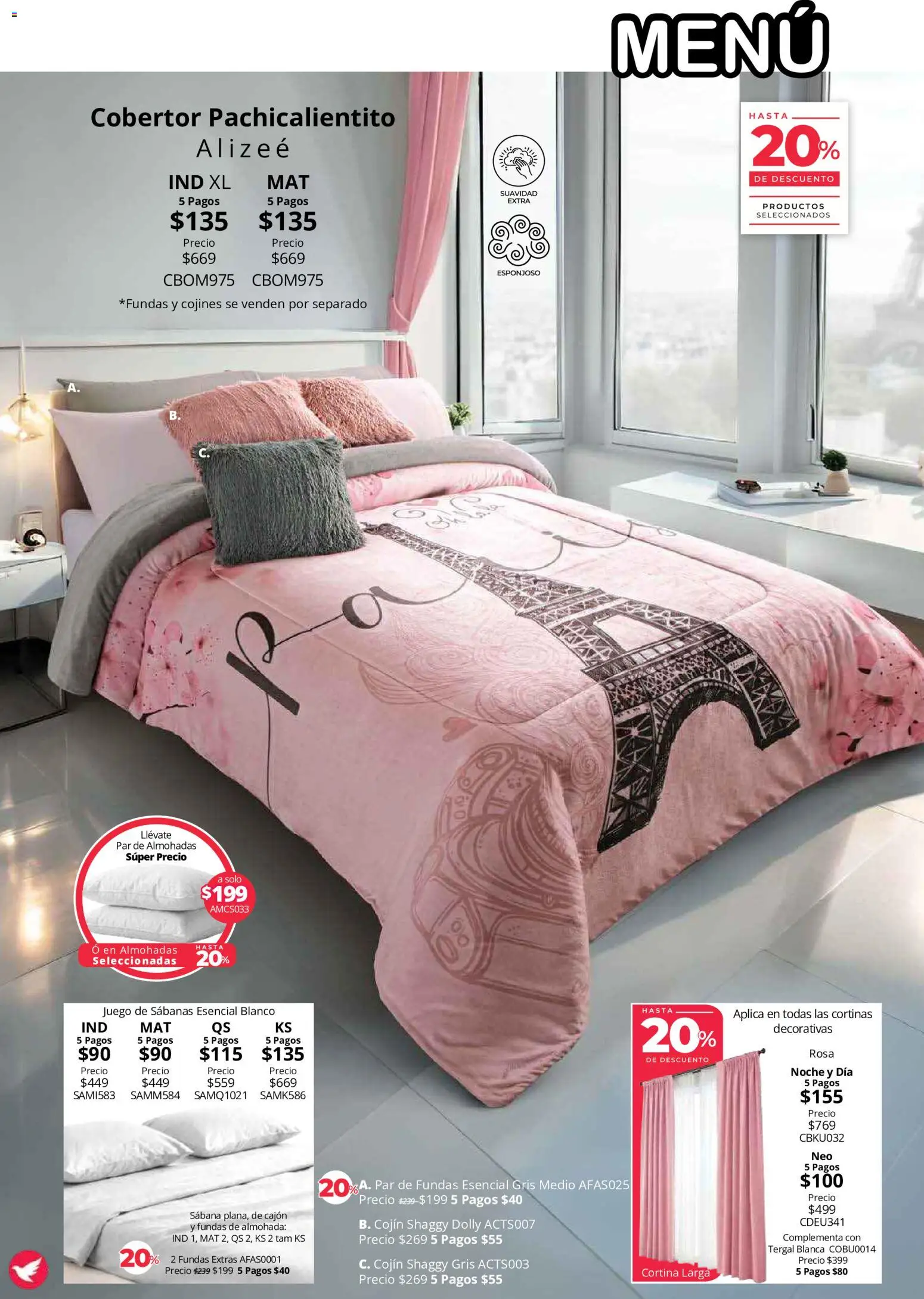 Vista previa las ofertas de la tienda Colchas Concord - Colchas Concord catálogo Colección Cobertor desde el 01/08/2026 