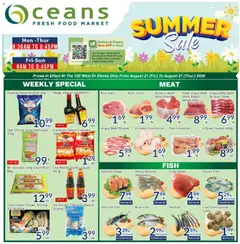 Un aperçu du dépliant Oceans weekly flyer / circulaire du magasin Oceans est valide à partir 21 août 2026