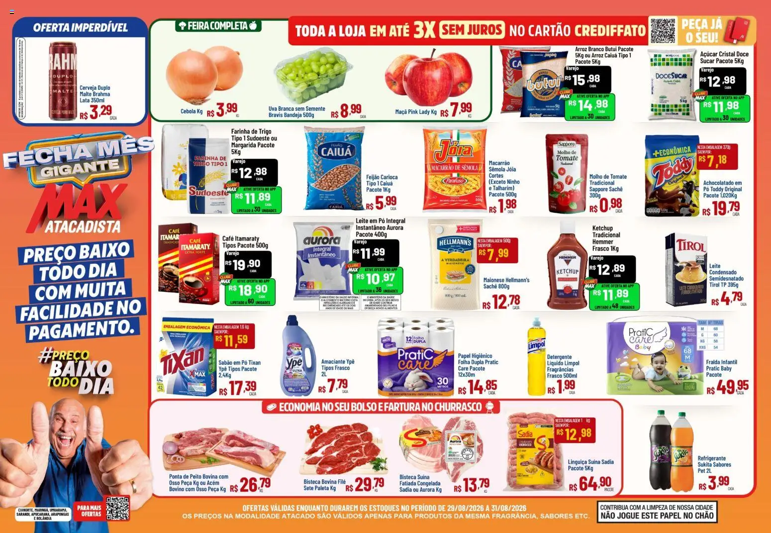 Pré-Visualização do folheto "Max Atacadista - Ofertas da semana" da loja Max Atacadista válido a partir de 29/08/2026