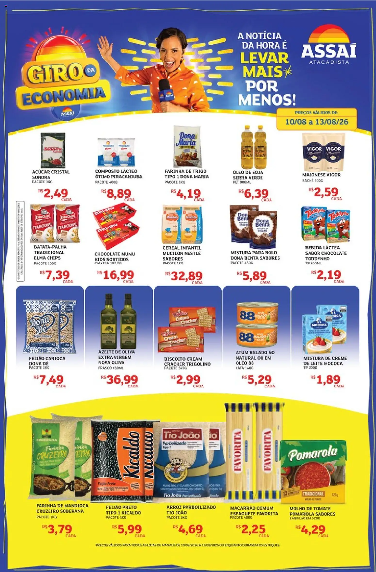Pré-Visualização do folheto "Assaí Atacadista ofertas - AM" da loja Assaí Atacadista válido a partir de 10/08/2026