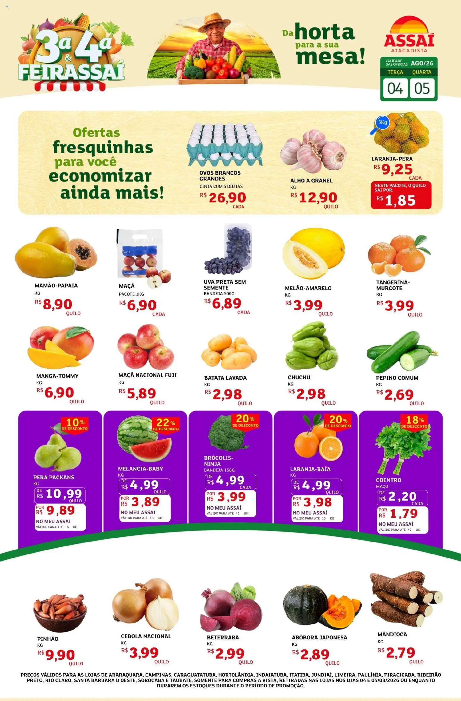 Pré-Visualização do folheto "Assaí Atacadista ofertas - SP" da loja Assaí Atacadista válido a partir de 04/08/2026