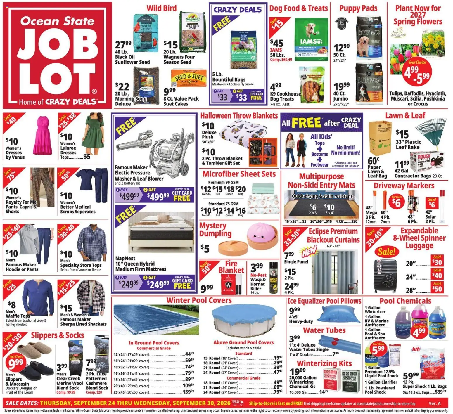 Ad Preview of Ocean State Job Lot Ocean State Job Lot Weekly Ad from 09/24/2026