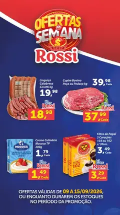 Pré-Visualização do folheto "Rossi Supermercados - Ofertas da semana" da loja Rossi Supermercados válido a partir de 09/09/2026
