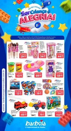 Pré-Visualização do folheto "Barbosa Supermercados ofertas Dia das Crianças" da loja Barbosa Supermercados válido a partir de 06/10/2026