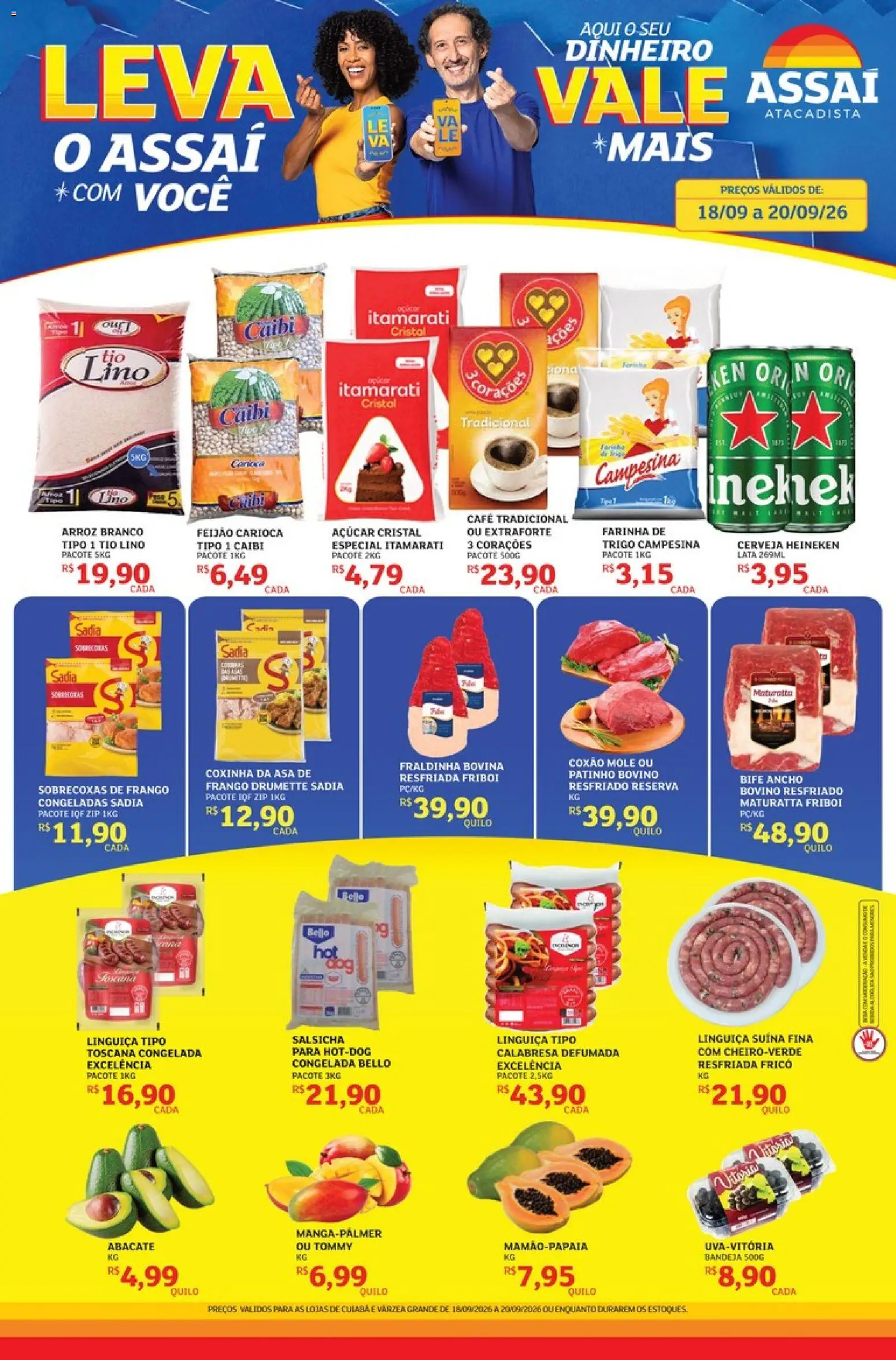 Pré-Visualização do folheto "Assaí Atacadista ofertas - MT" da loja Assaí Atacadista válido a partir de 18/09/2026