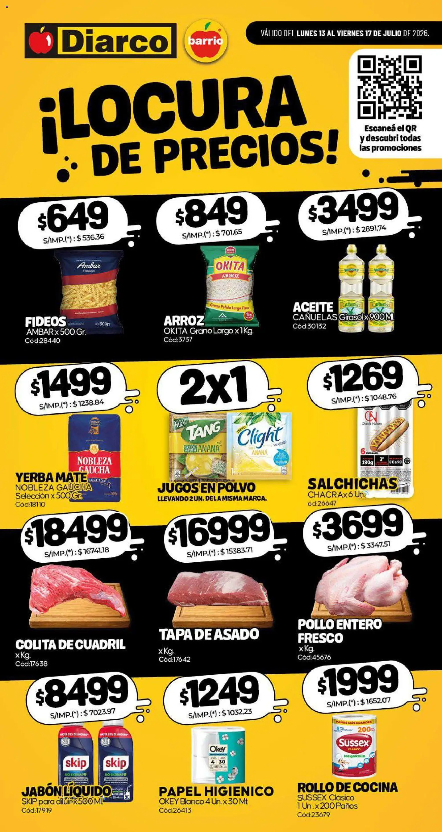 Vista previa del folleto de la tienda Diarco válido desde el 13/07/2026 