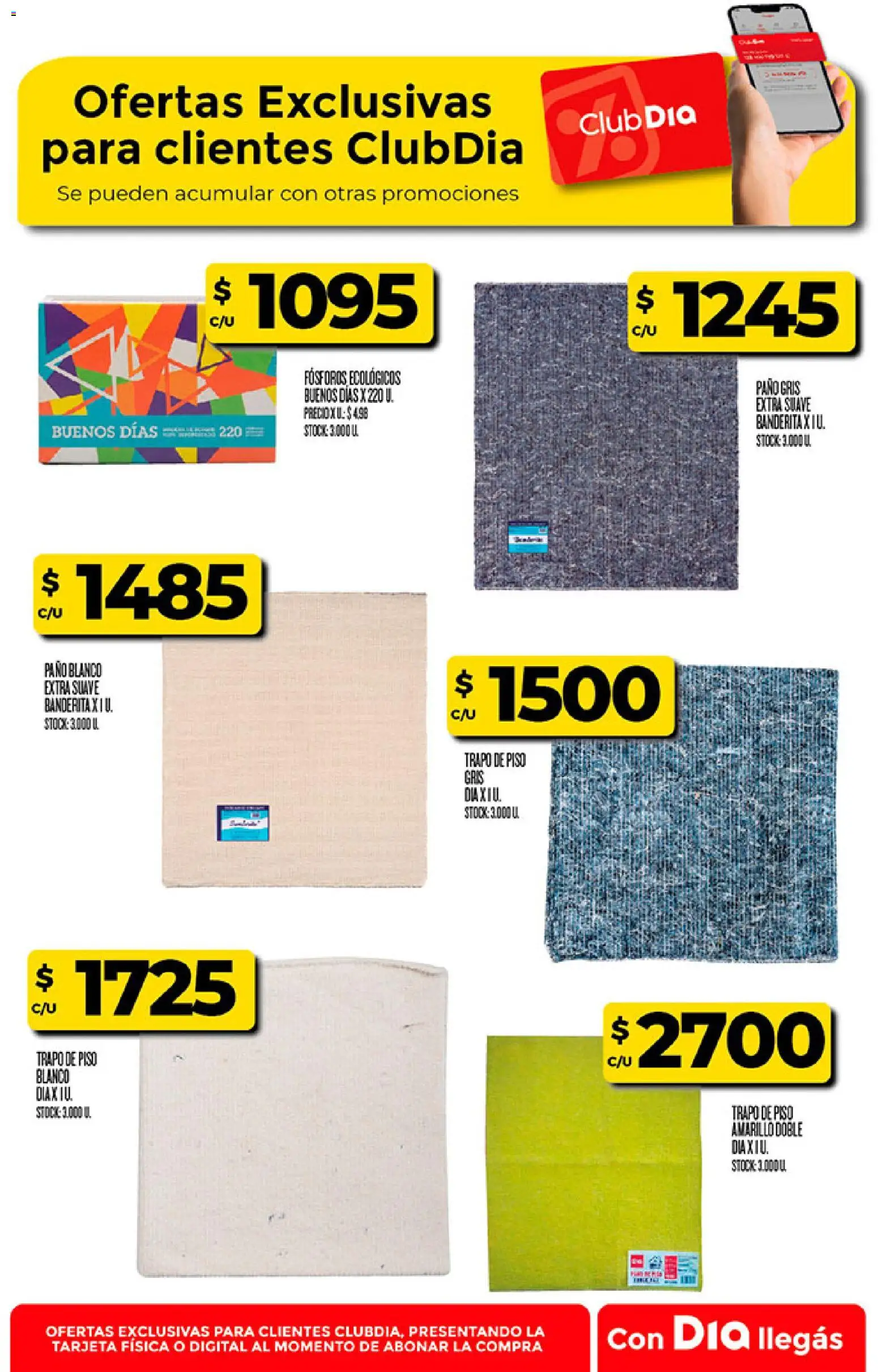 Vista previa del folleto de la tienda Dia válido desde el 12/08/2026 - Fósforos, Trapo de piso