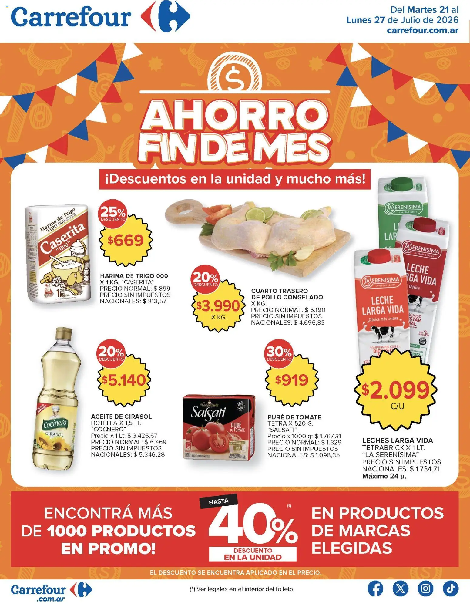 Vista previa del folleto de la tienda Carrefour válido desde el 21/07/2026 