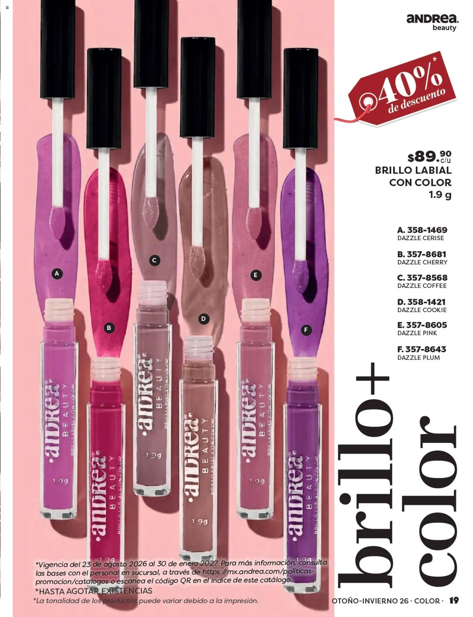 Vista previa las ofertas de la tienda Andrea - Andrea catálogo Beauty desde el 23/08/2026 