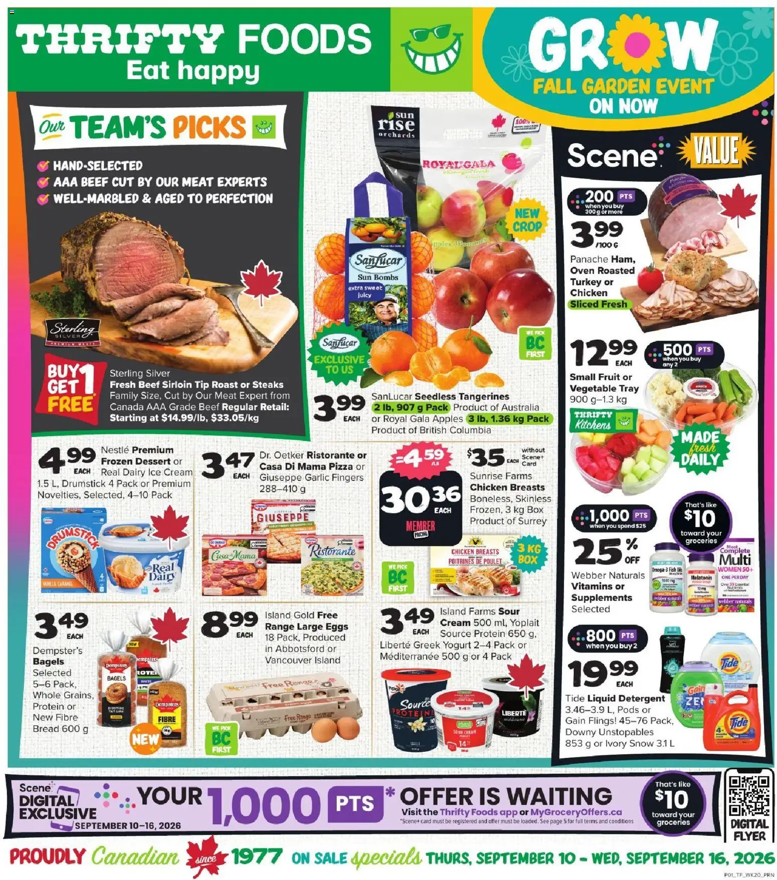 Preview of leaflet Thrifty Foods weekly flyer / circulaire from shop Thrifty Foods is valid from Sep 10, 2026