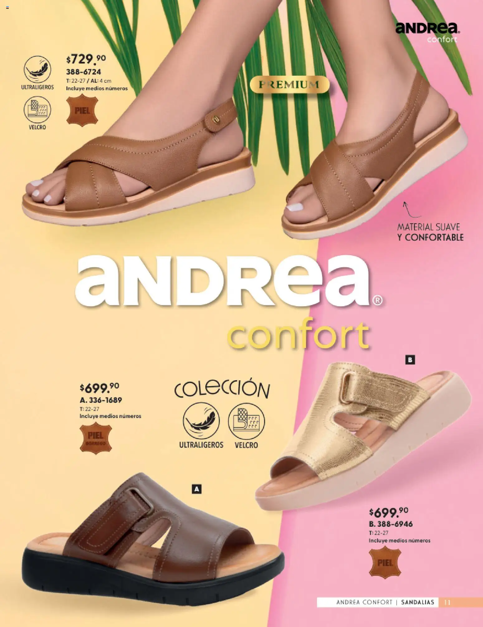 Vista previa las ofertas de la tienda Andrea - Andrea catálogo Calzado Confort desde el 24/05/2026 - Sandalias