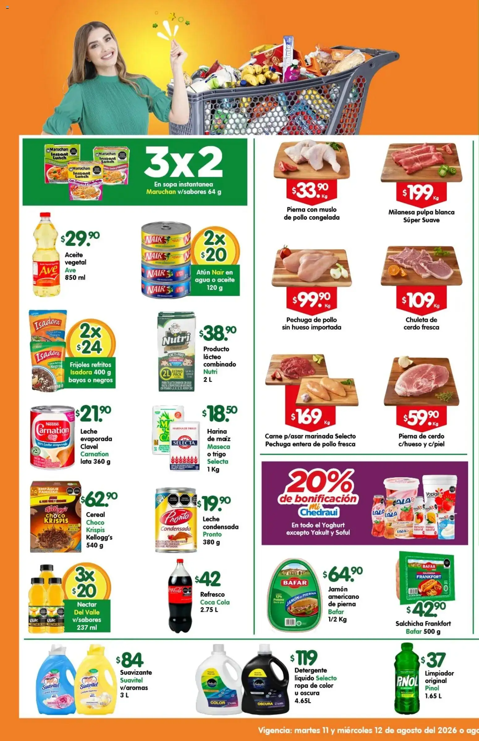 Vista previa las ofertas de la tienda Arteli - Arteli folleto Express desde el 11/08/2026 - Pollo, Leche, Frijoles, Carne, Atún, Cerdo, Harina, Limpiador