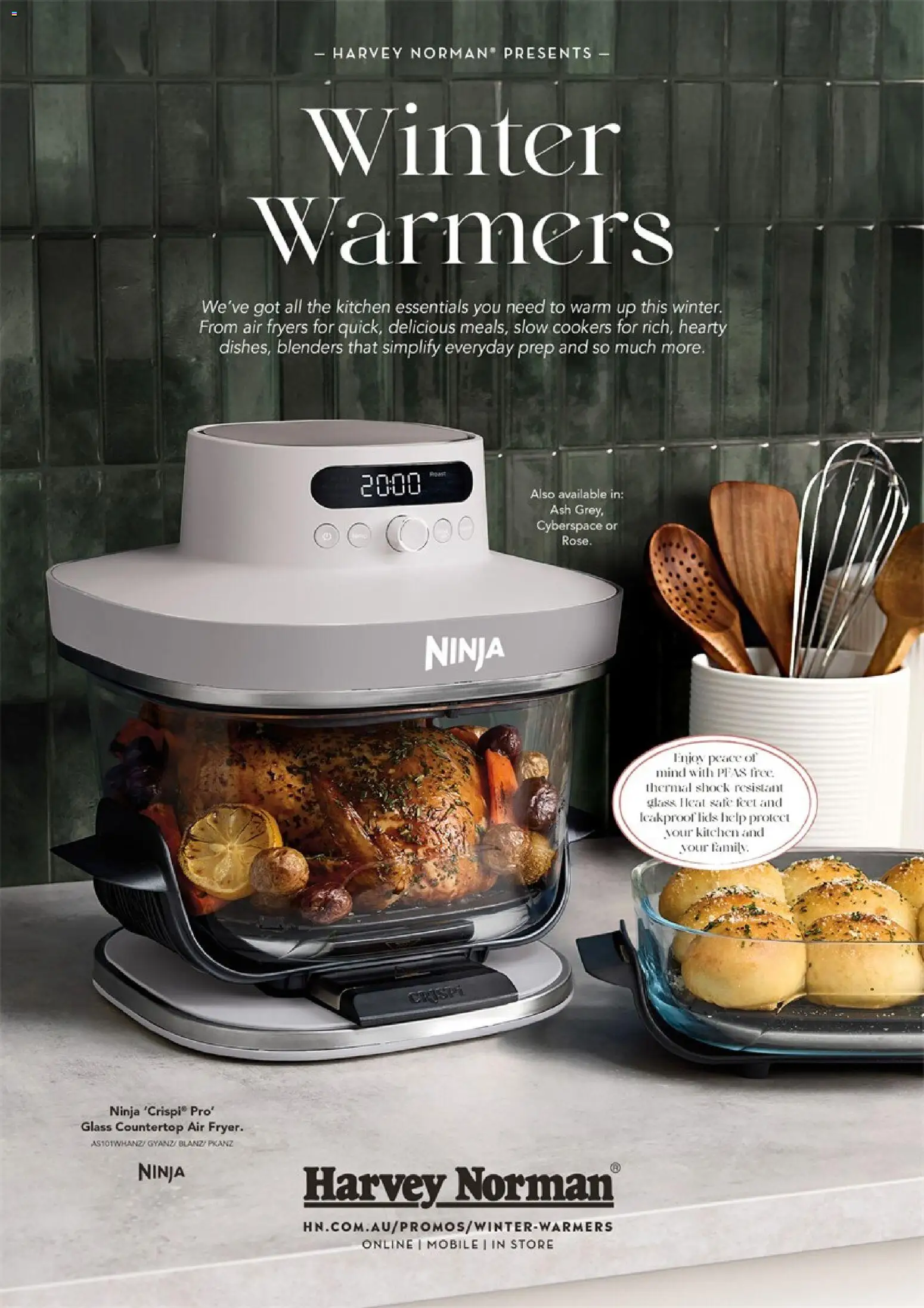 Preview of catalogue Harvey Norman Winter Warmers Food Prep from shop Harvey Norman valid 09/07/2026 - Roast, Safe, Lids, Mobile