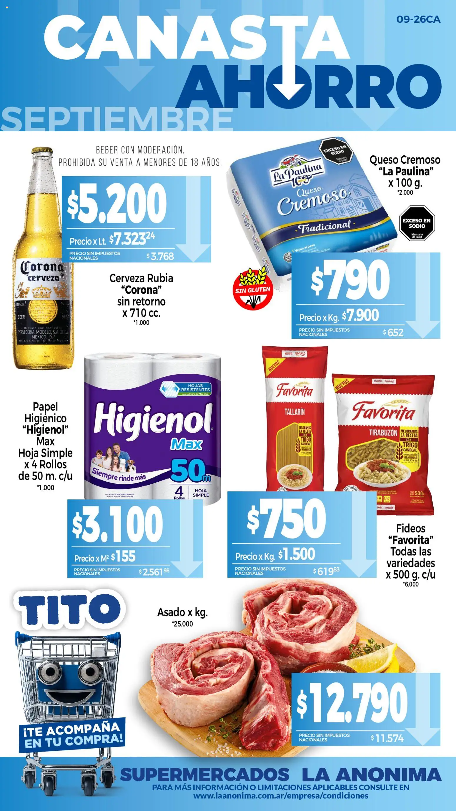 Vista previa del folleto de la tienda La Anonima válido desde el 01/09/2026 
