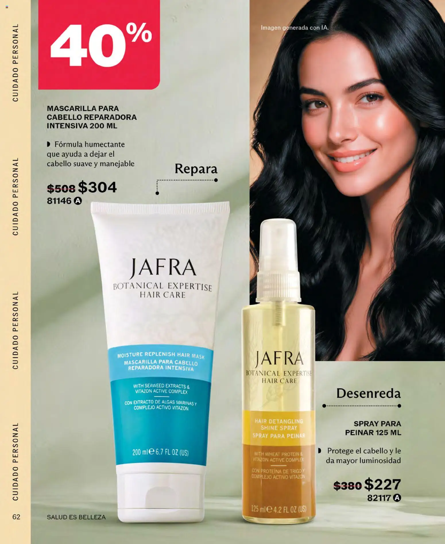 Vista previa las ofertas de la tienda JAFRA - JAFRA catálogo desde el 01/10/2026 - Proteína, Mascarilla