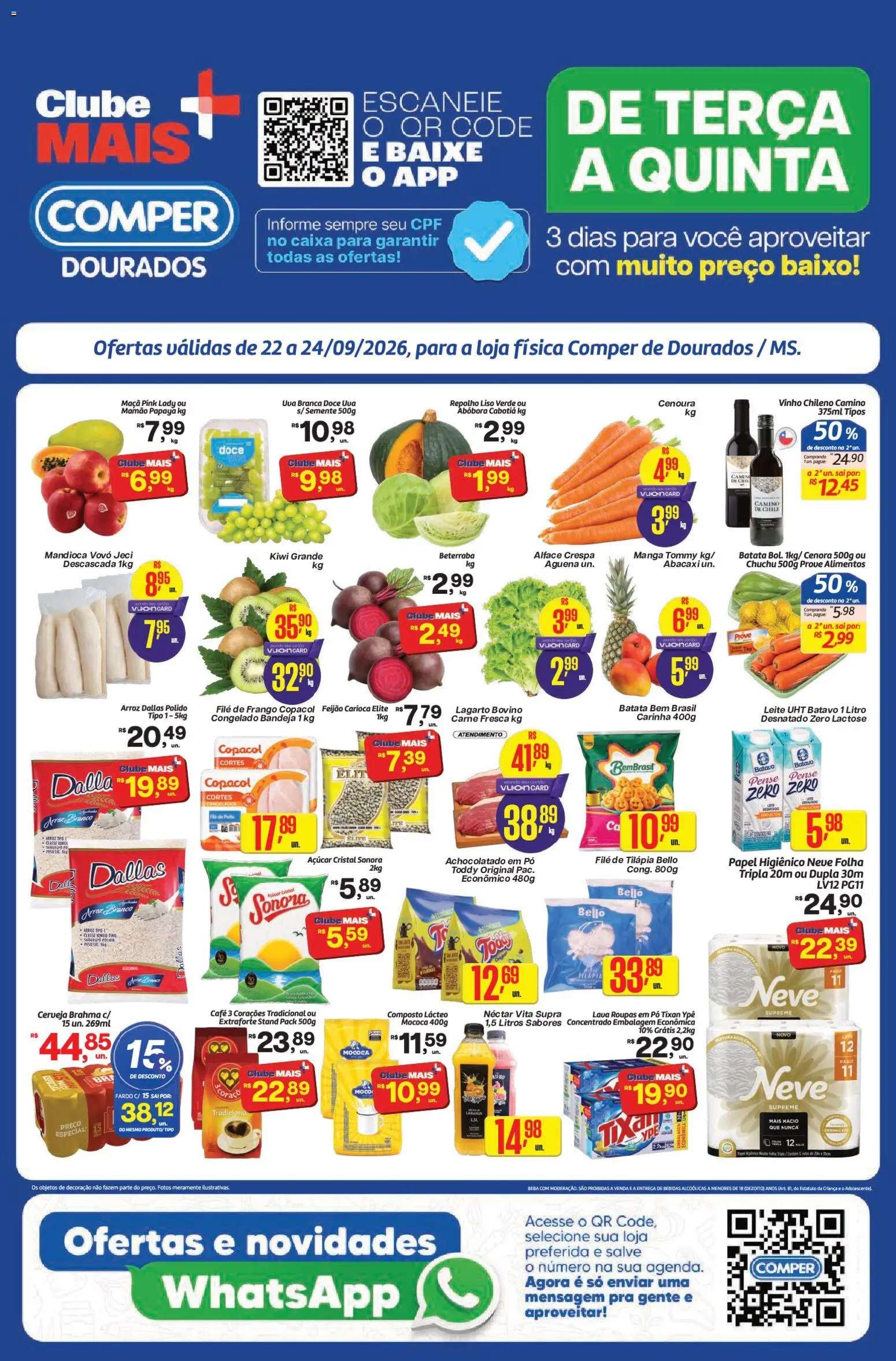 Pré-Visualização do folheto "Comper - Ofertas da semana" da loja Comper válido a partir de 22/09/2026