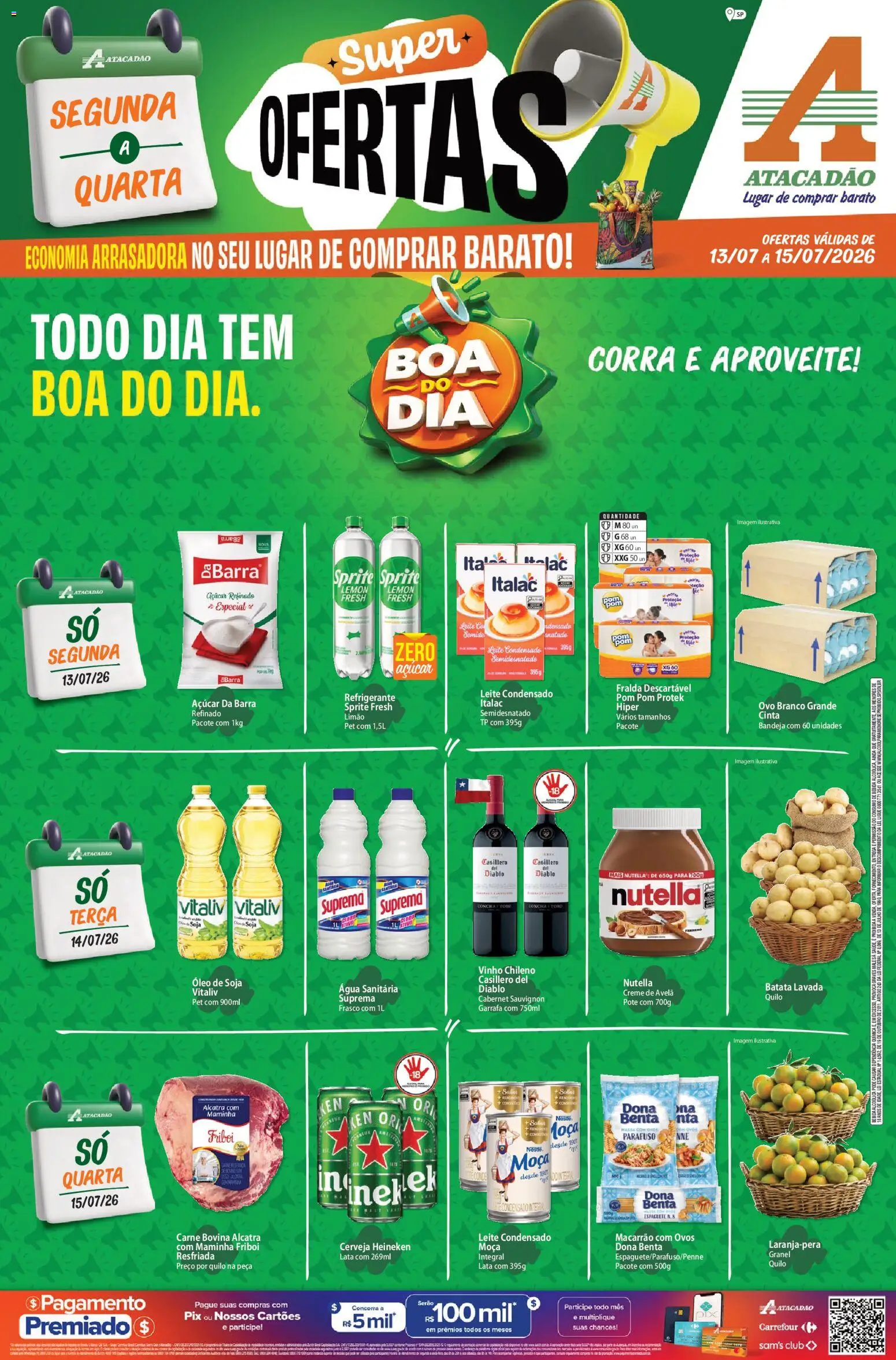 Pré-Visualização do folheto "Atacadão ofertas - SP" da loja Atacadão válido a partir de 13/07/2026