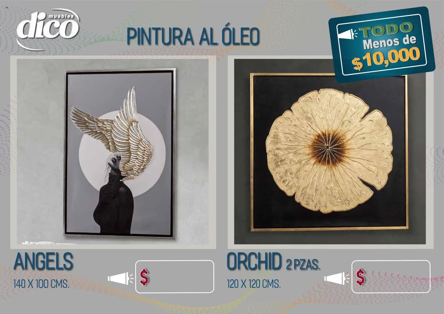 Vista previa las ofertas de la tienda Muebles Dico - Muebles Dico catálogo Todo menos de 10000 Pacifico desde el 09/04/2026 - Pintura