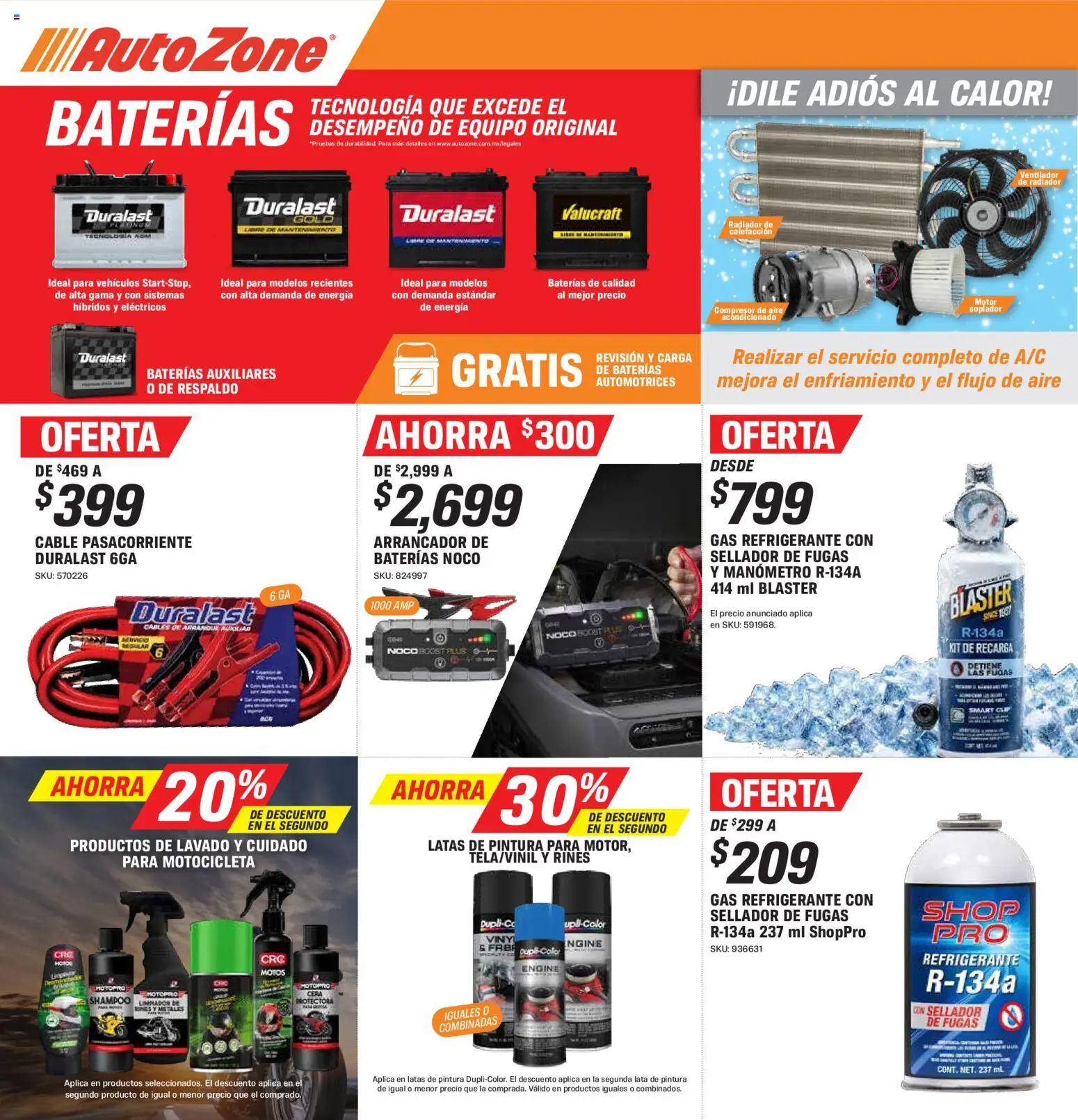 Vista previa las ofertas de la tienda AutoZone - AutoZone catálogo desde el 09/08/2026 