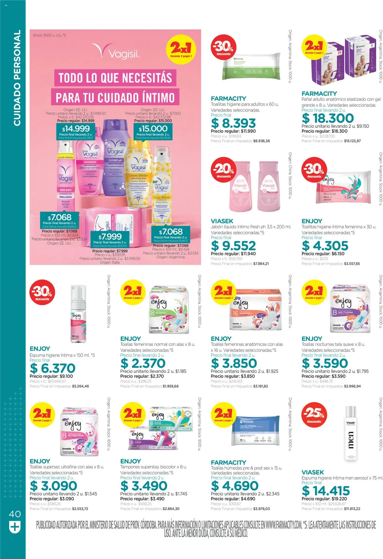 Vista previa del folleto de la tienda Farmacity válido desde el 01/10/2026 