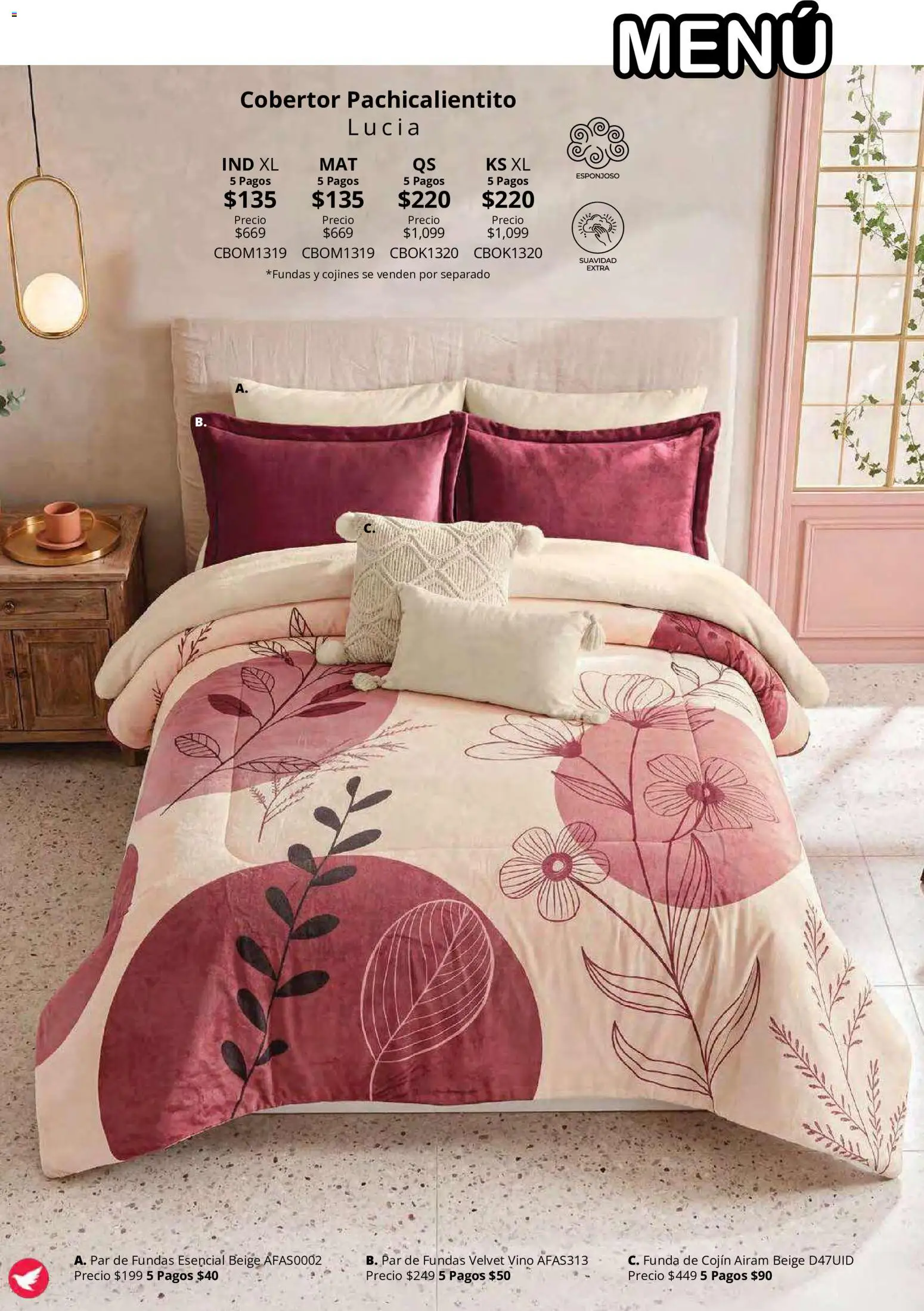 Vista previa las ofertas de la tienda Colchas Concord - Colchas Concord catálogo Colección Cobertor Calor de Hogar desde el 15/10/2026 