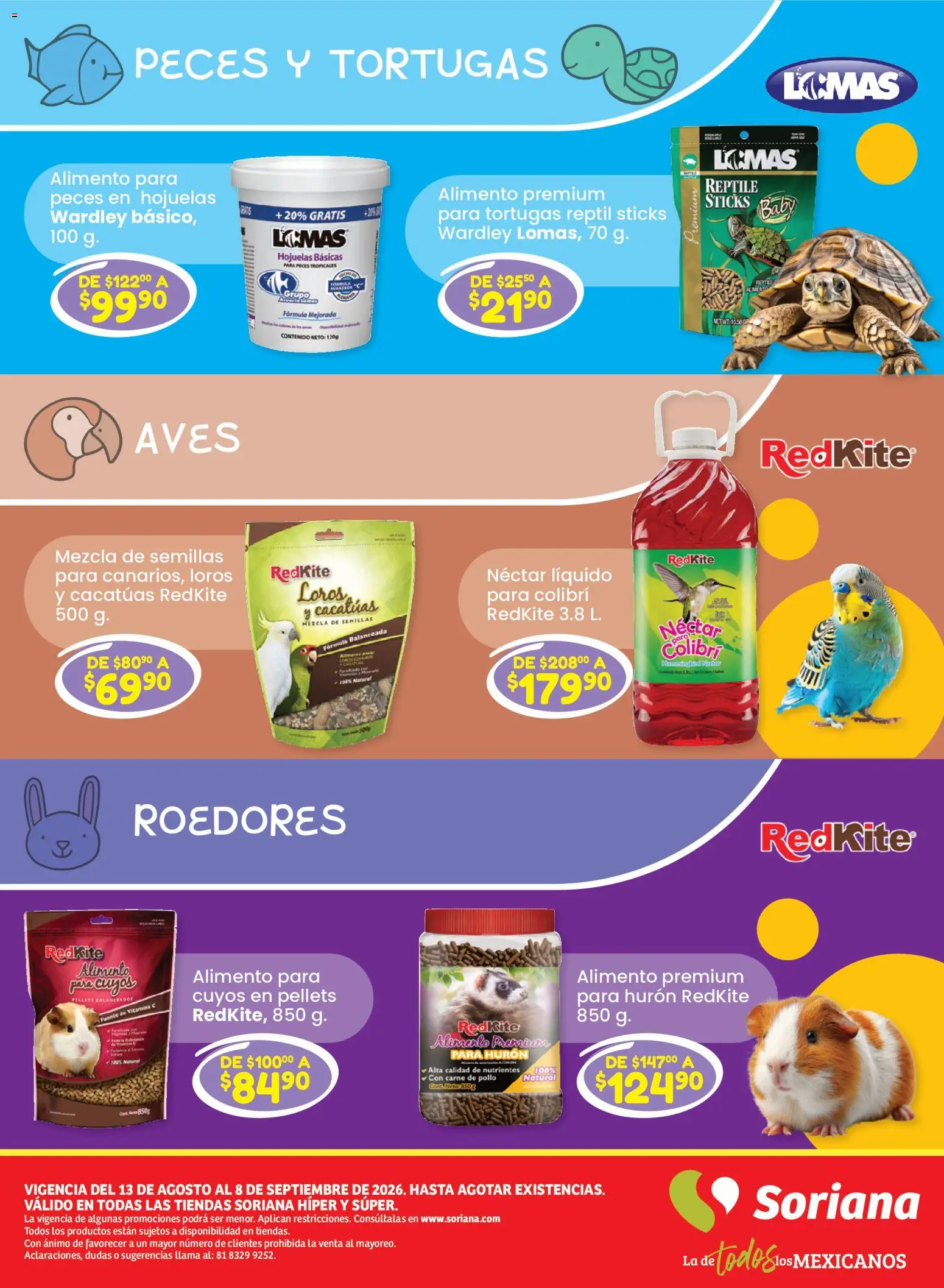 Vista previa las ofertas de la tienda Soriana - Soriana Especial Mascotas Híper Nacional desde el 13/08/2026 