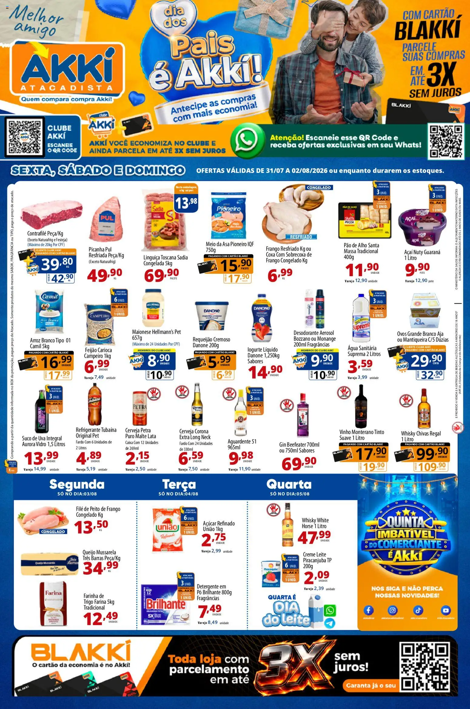 Pré-Visualização do folheto "Akki Atacadista - Ofertas da semana" da loja Akki Atacadista válido a partir de 31/07/2026