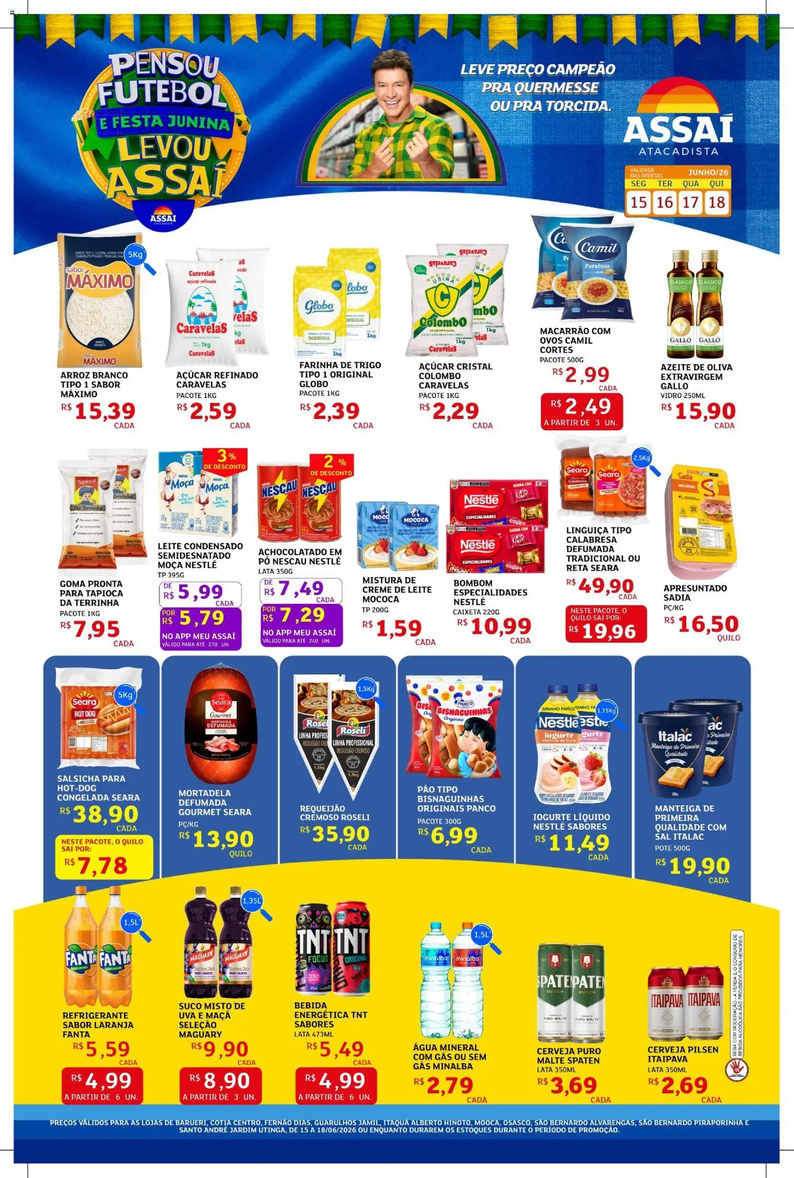 Pré-Visualização do folheto "Assaí Atacadista ofertas - SP" da loja Assaí Atacadista válido a partir de 15/06/2026