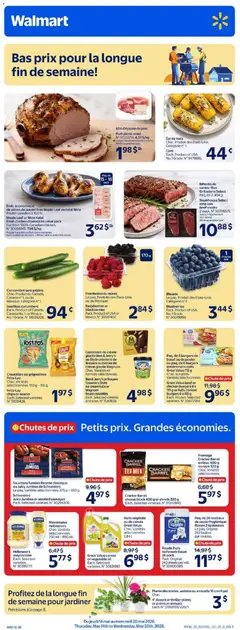Un aperçu du dépliant Walmart circulaire du magasin Walmart est valide à partir 14 mai 2026