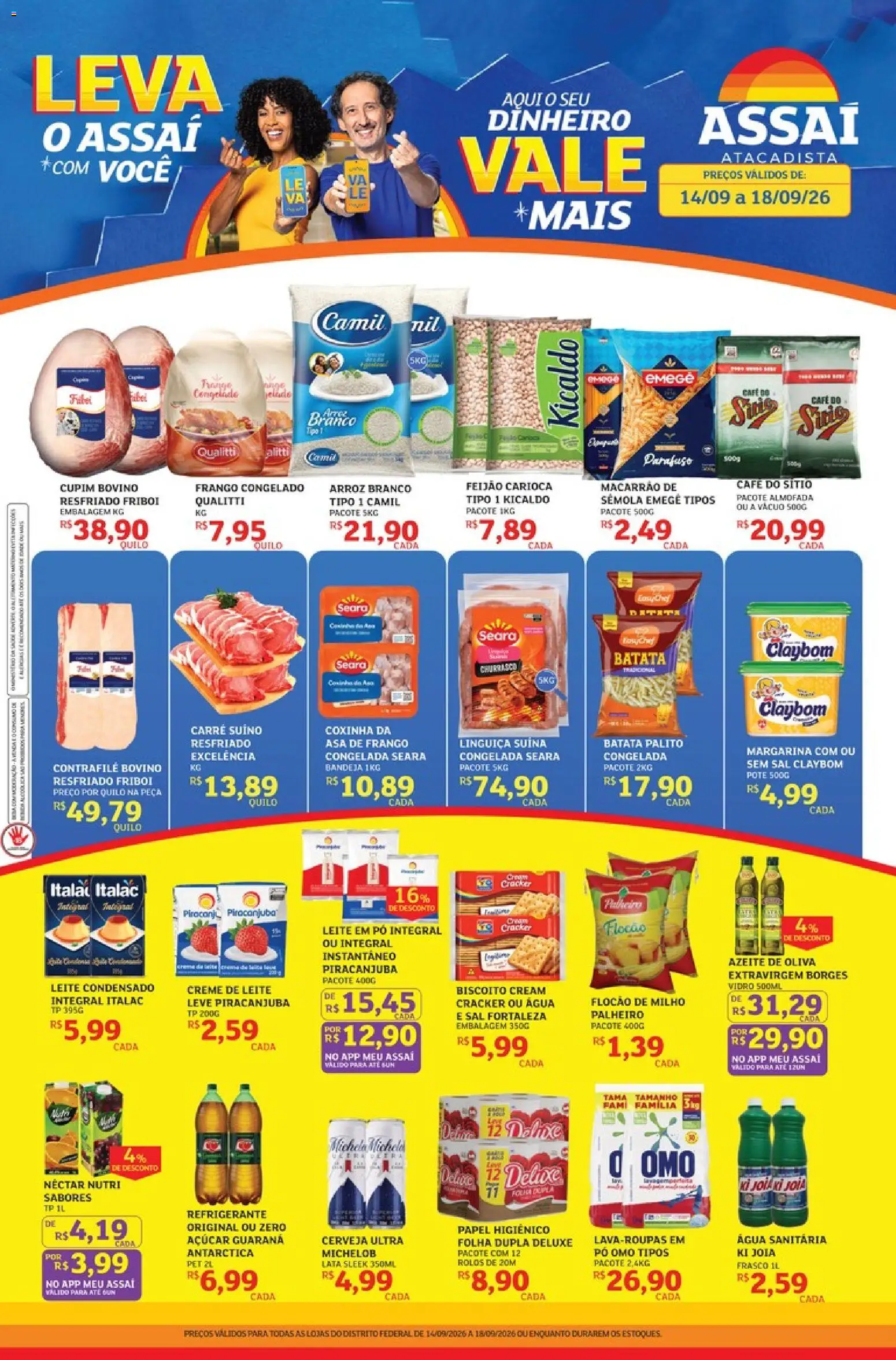 Pré-Visualização do folheto "Assaí Atacadista ofertas - DF" da loja Assaí Atacadista válido a partir de 14/09/2026
